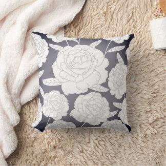 Antike graue Rose Kissen