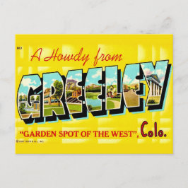 Antike Greeley CO Grußpostkarte Postkarte