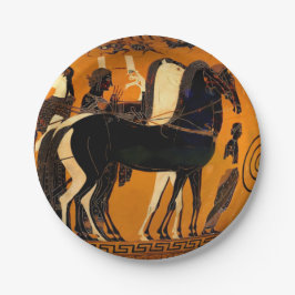 Antike griechische Archaikzeit-Töpferkunst Pappteller