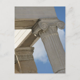 Antike griechische Architekturkolonnen Postkarte