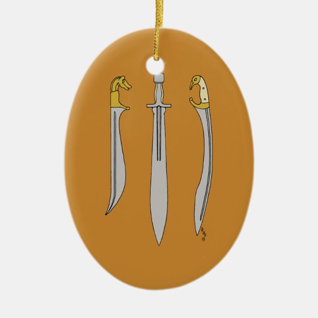 Antike griechische Blades Keramikornament (Vorne)