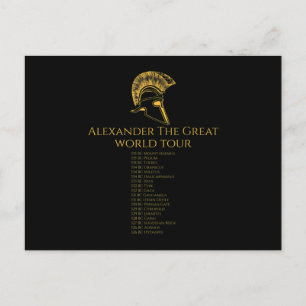 Antike griechische Geschichte - Alexander Die groß Ankündigungspostkarte