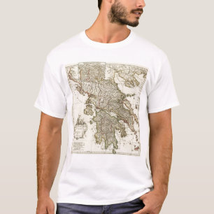Antike griechische Karte T-Shirt
