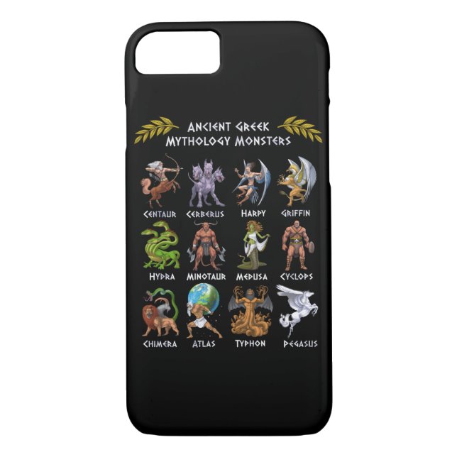 Antike griechische Mythologie-Monster Case-Mate iPhone Hülle (Rückseite)