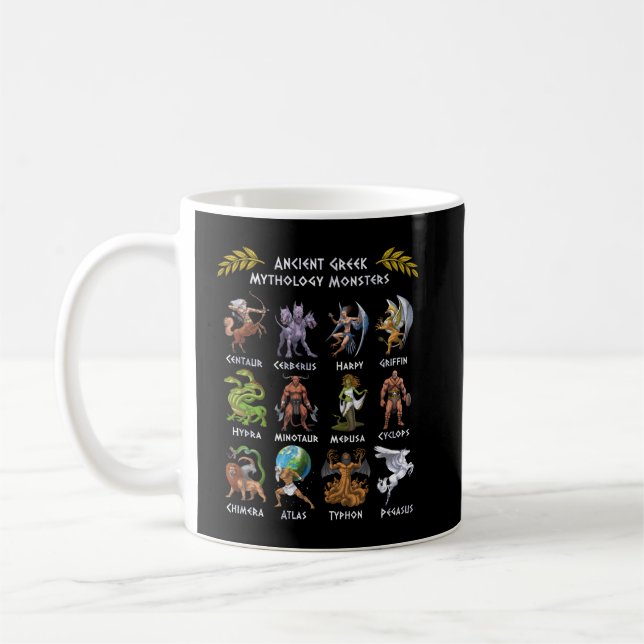 Antike griechische Mythologie-Monster Kaffeetasse (Links)