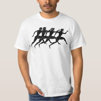 Antike griechische Sieger rennen - schwarz T-Shirt
