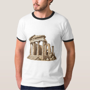 Antike Griechische Tempelruinen Künstlerische Herr T-Shirt