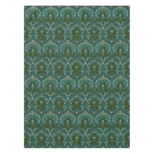 Antike Grün Blau William Morris Herbstblumen Tischdecke