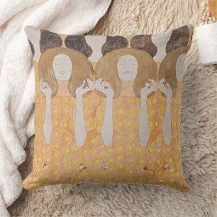 Antike Gustav Klimt Gold Art Nouveau floral Kunst Kissen