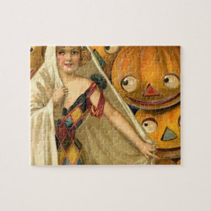Antike Halloween-Kürbislaterne Puzzle
