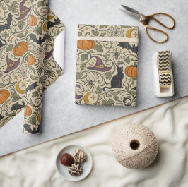 Antike Halloween-Ornamentik Geschenkpapier