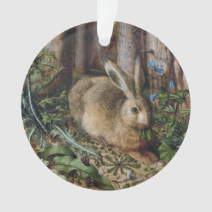 Antike Hasen Wald Natur Dunkle Cottagecore Ornament