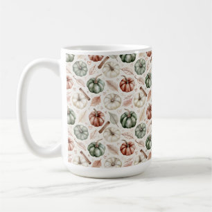 Antike Herbstblätter und Zimt – Vintage Herbst Kaffeetasse