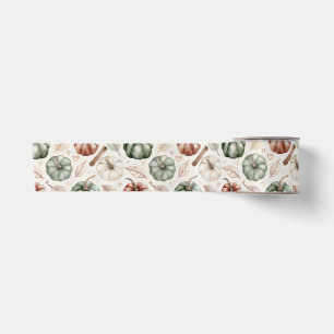 Antike Herbstblätter und Zimt – Vintage Herbst Satinband