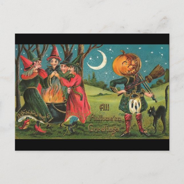 Antike Hexen Postkarte (Vorderseite)