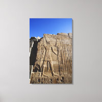 antike Hieroglyphen an der Wand, Tempel von Karnak