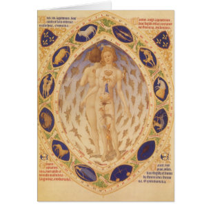 Antike Himmelskarte des Zodiak, Vintage Astrologie