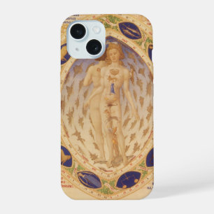 Antike Himmelskarte des Zodiak, Vintage-Astrologie iPhone 15 Hülle
