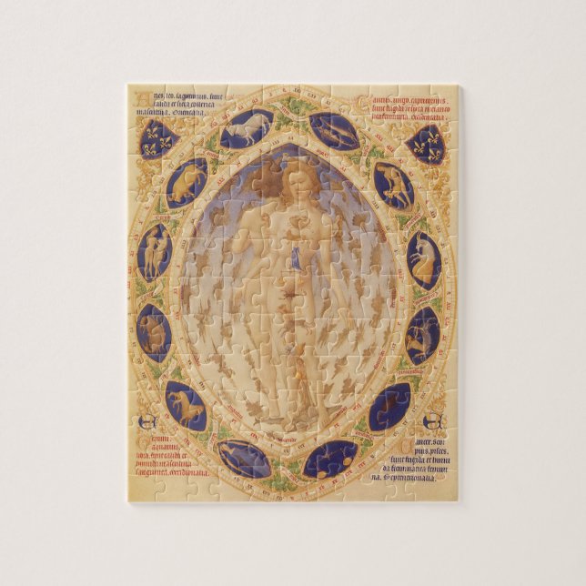 Antike Himmelskarte, Vintage Astrologie Puzzle (Vertikal)