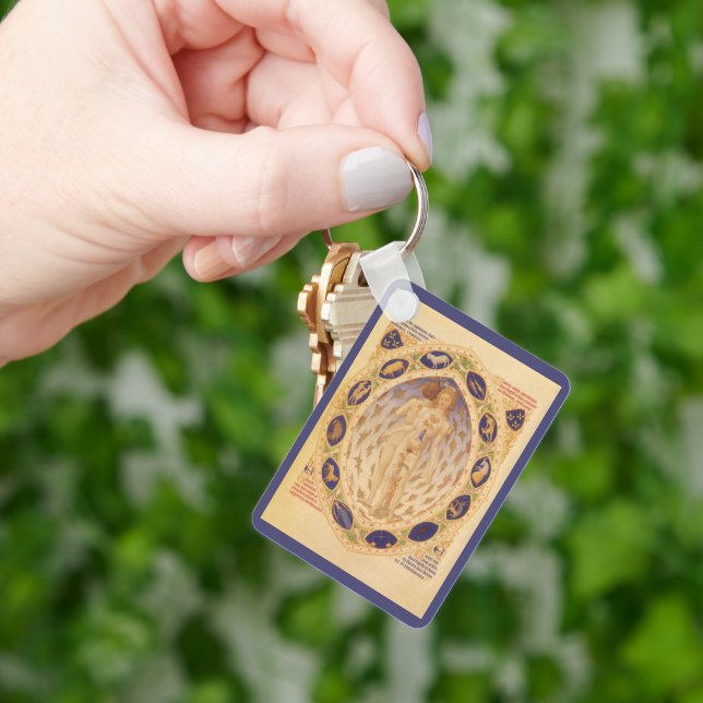 Antike Himmelskarte, Vintage Astrologie Schlüsselanhänger (Hand)