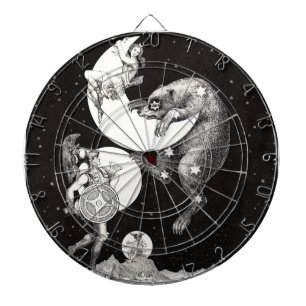 Antike himmlische Mondgöttin & Ursa Major Bär Dartscheibe
