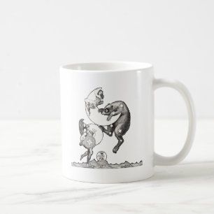 Antike himmlische Mondgöttin & Ursa Major Bär Kaffeetasse