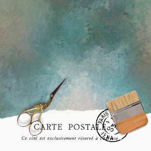 Antike Hintergrund-Rostige-Aqua-Textur-Decoupage  Seidenpapier