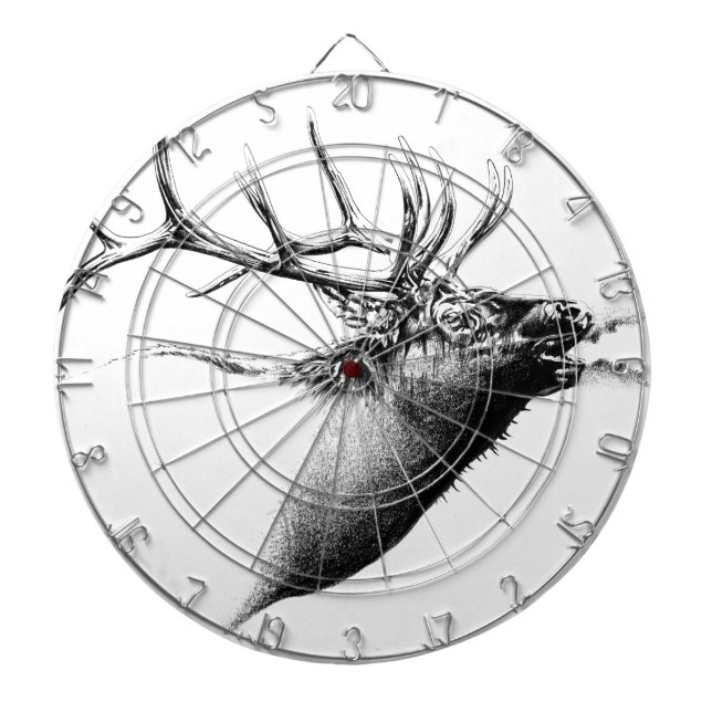Antike Hirschkunst, die handgemachte Natur Dartscheibe (vorne)