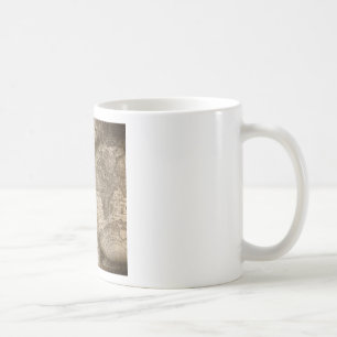 Antike historische Atlaskarte Kontinente Kaffeetasse