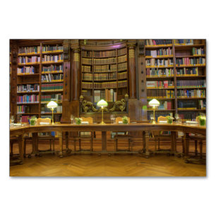 Antike Historische Bibliothek Tischnummer