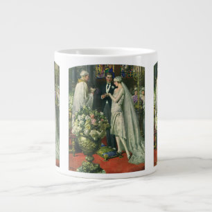 Antike Hochzeit, Braut und Bräutigam mit Menora Jumbo-Tasse