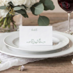 Antike Hochzeit im französischen floralen viktoria Platzkarte