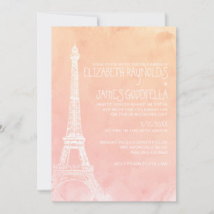 Antike Hochzeitskarten aus Paris Einladung