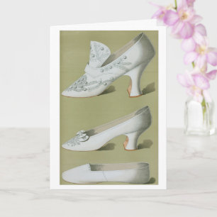 Antike Hochzeitsschuhe — Vintage-Design Karte