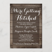 Antike Holzeheschluss-Hochzeitskarten