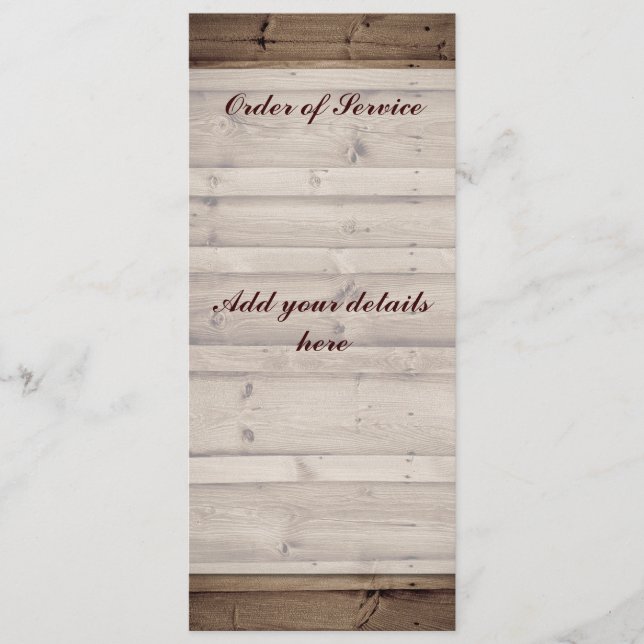 Antike Holzsortierung Programm (Vorderseite)