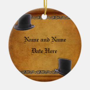 Antike homosexuelle Hochzeits-kundenspezifische Keramik Ornament