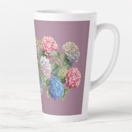 Antike Hortensien-Latte-Mug Milchtasse