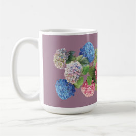 Antike Hortensien-Tasse Kaffeetasse
