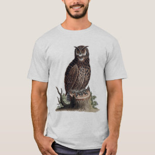 Antike Illustration einer Eule T-Shirt