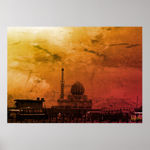 Antike Irak Bagdad Buniya-Moschee Poster