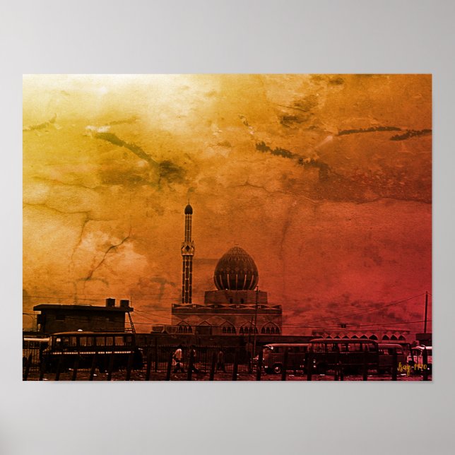Antike Irak Bagdad Buniya-Moschee Poster (Vorne)
