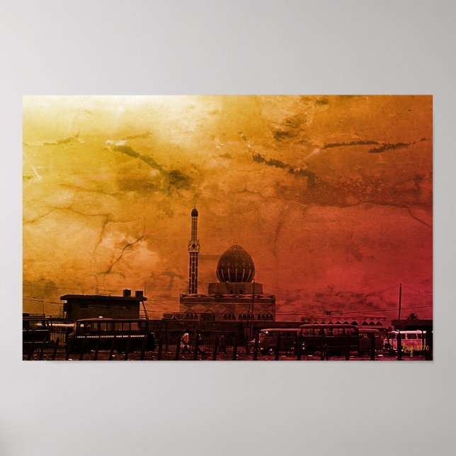 Antike Irak Bagdad Buniya-Moschee Poster (Vorne)