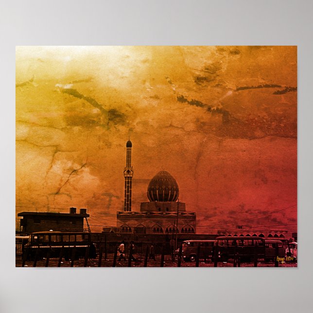 Antike Irak Bagdad Buniya-Moschee Poster (Vorne)