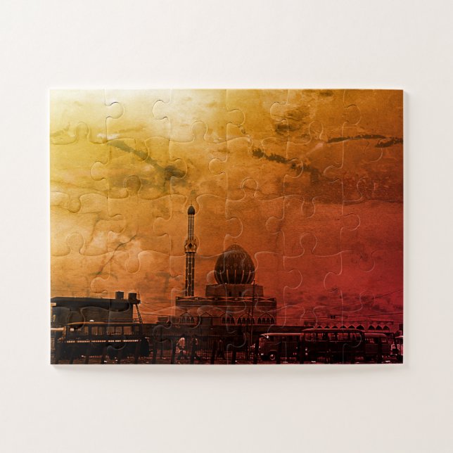 Antike Irak Bagdad Buniya-Moschee Puzzle (Horizontal)
