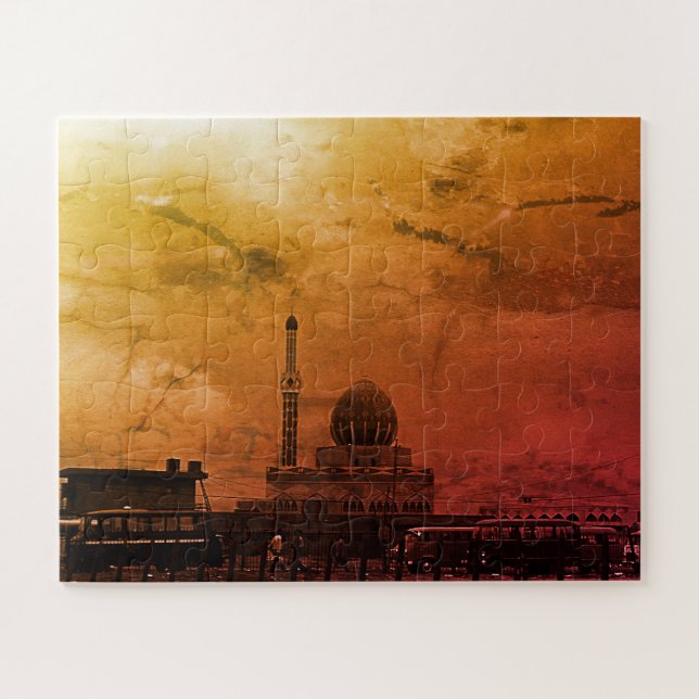 Antike Irak Bagdad Buniya-Moschee Puzzle (Horizontal)