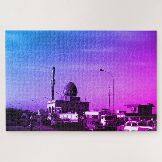 Antike Irak Bagdad Buniya-Moschee Puzzle (Horizontal)