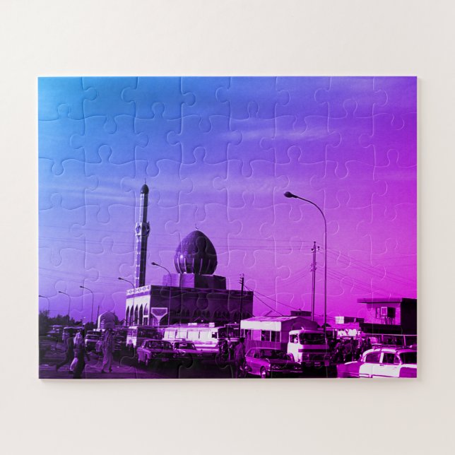 Antike Irak Bagdad Buniya-Moschee Puzzle (Horizontal)
