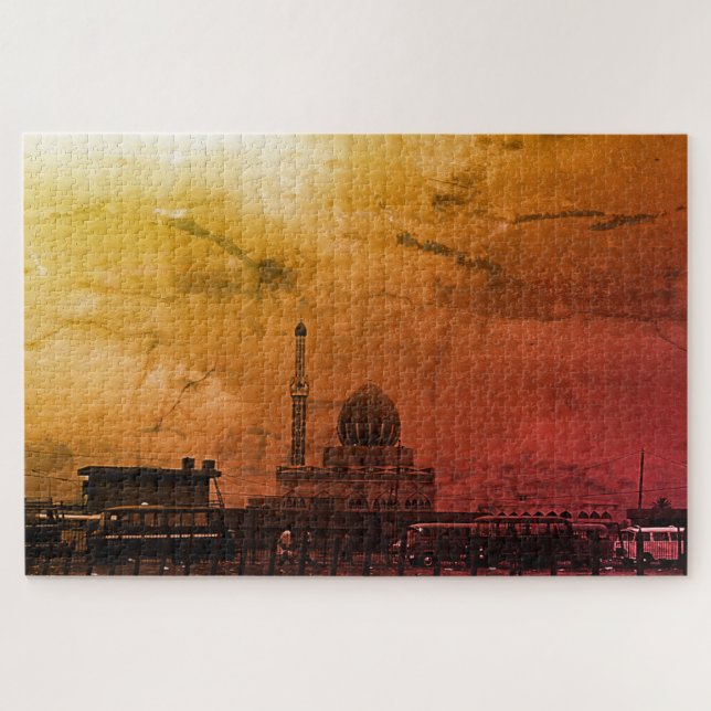 Antike Irak Bagdad Buniya-Moschee Puzzle (Horizontal)