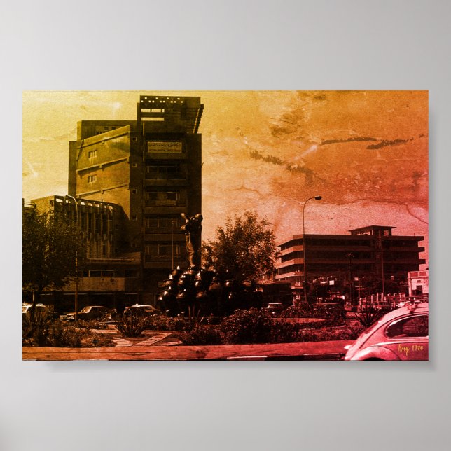 Antike Irak Bagdad Fontäne Poster (Vorne)